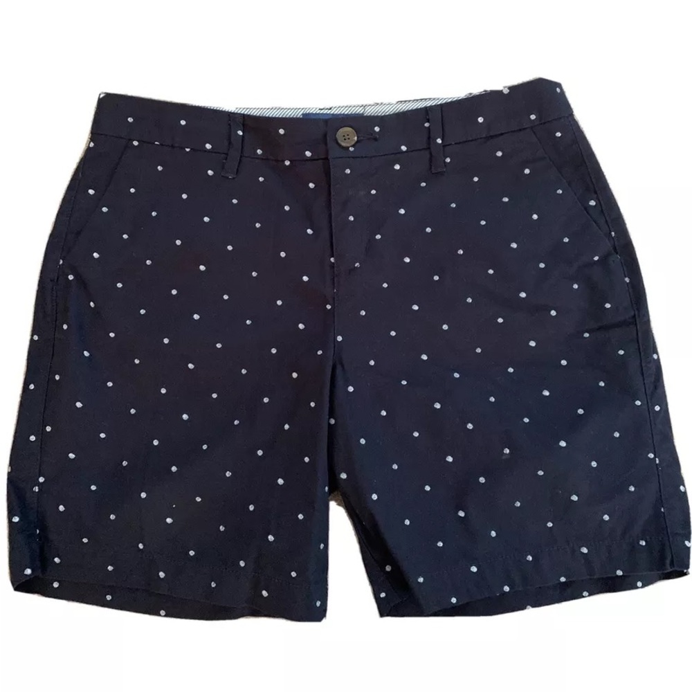 Old Navy brand navy blue white dot shorts